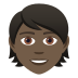 🧑🏿 person: dark skin tone display on JoyPixels